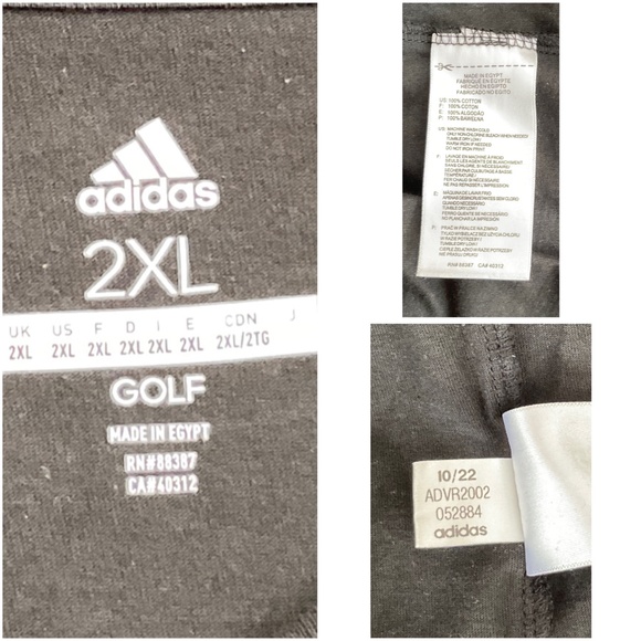 Adidas Men's Black Golf Logo Tee (Size 2XL) - Picture 7 of 9